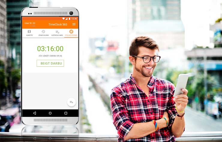 laiks un apmeklējuma lietotne